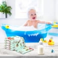 thumbnail image 5 of Summer Birds Flowers Baby Muslin Washcloths Soft Absorbent Face Towel, Colorful Spring Floral Burp Cloths Cotton Bath Wipes 5 PCS Infant Wash Cloth for Newborn Boys Girls 12x12 inches, 5 of 6