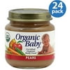 Organic Baby Certified Organic Pears, 4 oz, (Pack of 24)