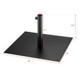thumbnail image 2 of Gymax Square Weighted Patio Umbrella Base Stand 40 lbs Outdoor w/ 3 Adapters, 2 of 10