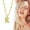 Gold K, variant on Latrodar Personality Imitation Gold 26 English Letter Necklace Fashion Trend Jewelry Gift Gold