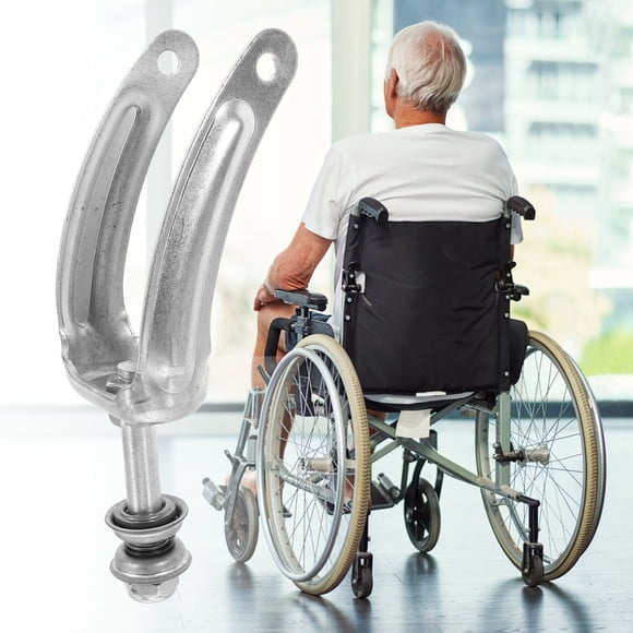 BESTYASH 1 Pair Replacement Wheelchair Parts Zinc Plated Iron Wheelchair Accessories for Daily Use