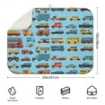 thumbnail image 2 of Excavator and Truck Coffee Mat for – Durable Microfiber Spill Mat Featuring Construction Vehicles and Cartoon Car Artwork, Fast Drying Dish Drying Pad, 2 of 4