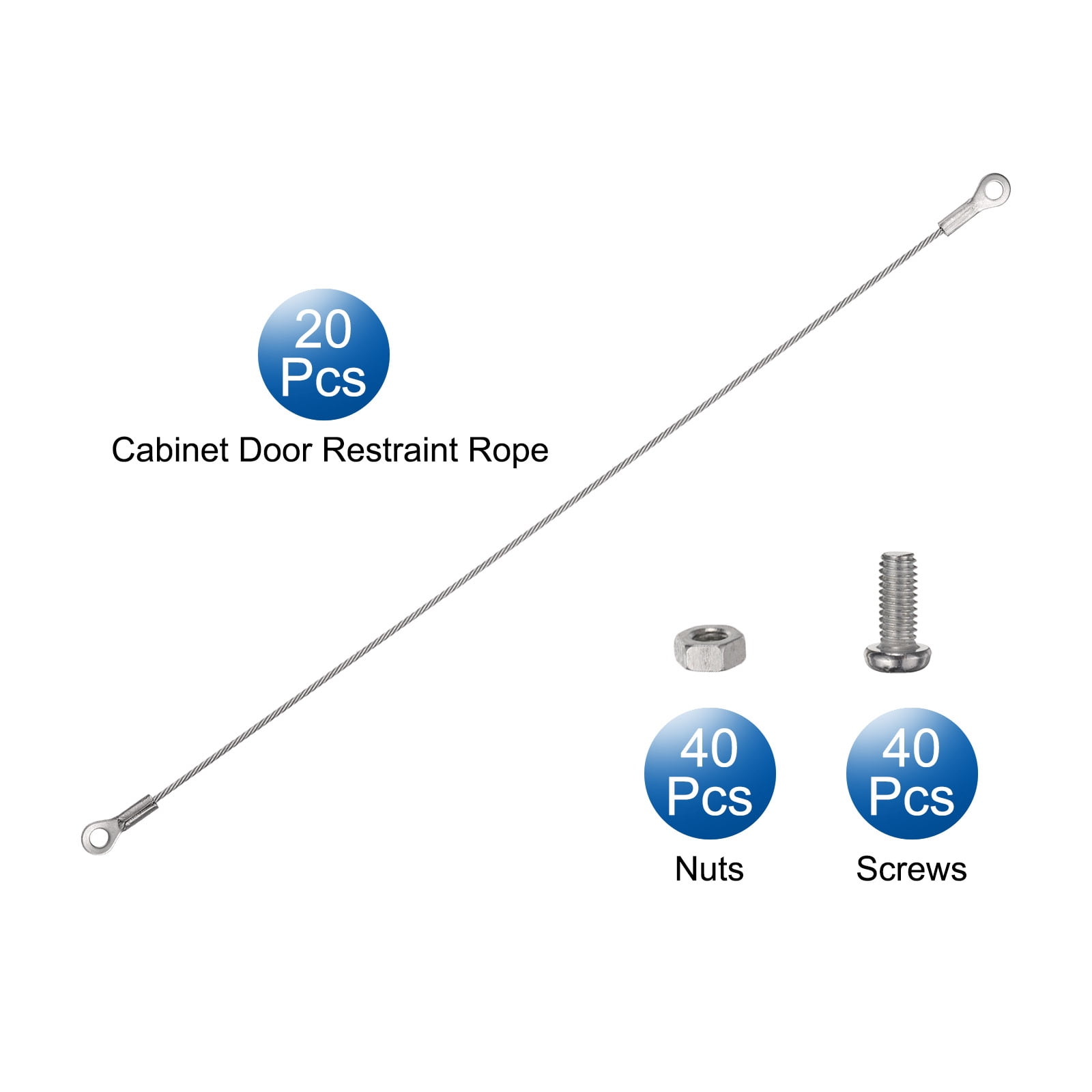 Unique Bargains Durable 304 Stainless Steel Cabinet Door Restraint Hinge Limiter 12"