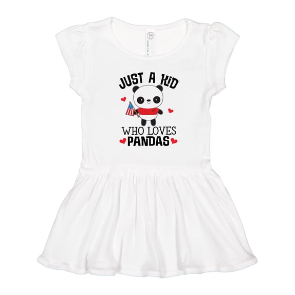 Inktastic Panda Lover Cute Childs Girls Toddler Dress