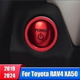 thumbnail image 2 of Pegatinas de cubierta de botón pulsador de motor de arranque y parada de coche, accesorios híbridos para Toyota RAV4 2019, 2020, 2021, 2022, 2023, 2024, RAV 4 XA50, 2 of 5