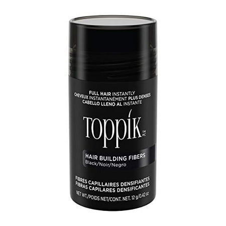 Toppik Hair Building Fibers - Black 12g (Best Hair Building Fibers)