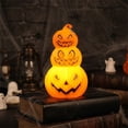 thumbnail image 6 of Steadline LED Tabletop Lantern,Battery Operated Pumpkin Shaped Light With Flameless Design,Portable Holiday Lamp For Mantel Window Display Indoor Gathering And Seasonal Scene Styling(Orange), 6 of 7
