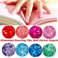 thumbnail image 4 of Dazzling Diamonds Tips Art Decoration Colorful Sequins Sticker Nail Nail, 4 of 4