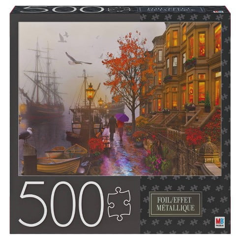 500 piece adult jigsaw puzzle with foil accents harbour walmartcom