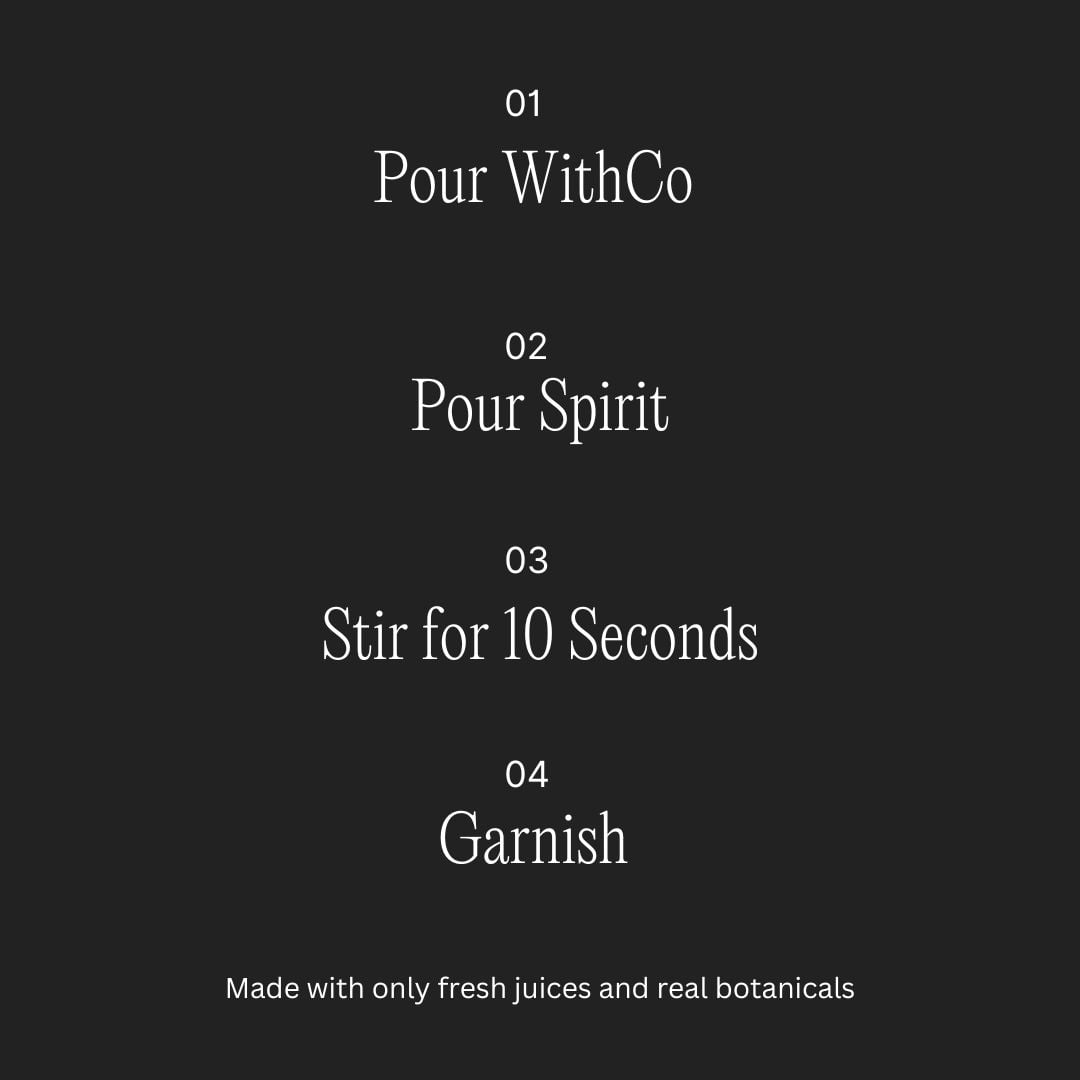 WithCo Ellis Old Fashioned Cocktail Mixer, Simple Ingredients, Non-Alcoholic, 16-ounce Bottle