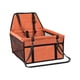 thumbnail image 5 of Asiento de coche para perros, cama, asiento de coche para cachorros, asiento elevador portátil y cómodo para perros, asiento de coche para cachorros Naranja, 5 of 8
