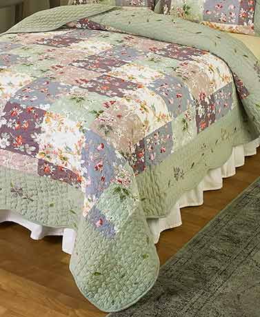 Details about   Greenland Home Blooming Prairie Cotton Patchwork Quilt Set 5-Piece King/Cal Kin 