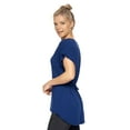 thumbnail image 2 of Expert Brand USA-Made Women's MoCA Cotton Blend Cinch Back Tie Tunic, Navy, XS, 2 of 5
