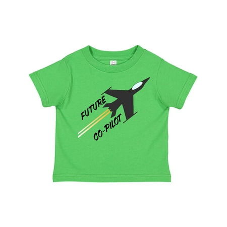 

Inktastic Future Co-Pilot Jet in Flight Gift Toddler Boy or Toddler Girl T-Shirt
