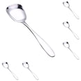 thumbnail image 2 of 6 Pcs Square Head Spoons, Korean Style Square Sugar Spoon,Thick Heavy Stainless Steel Soup Spoon Table Spoons Flat Square Spoon, 2 Sizes, 2 of 5
