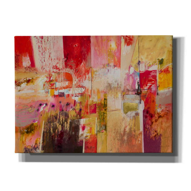 Epic Graffiti Red And Gold Leaf 4 By Jennifer Gardner Canvas Wall Art 54 X40 Com - Red And Gold Leaf Wall Art