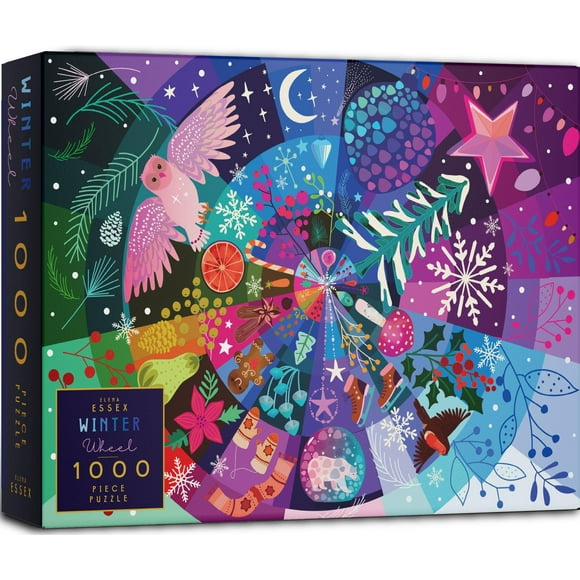 Puzzle Elena Essex Rueda Invernal Navideña 1000 Piezas