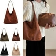 thumbnail image 2 of Brown Suede Bag Leather Hobo Bags for Women Suede Purse, Suede Hobo Bagp R3L1, 2 of 9