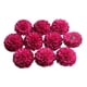 thumbnail image 1 of 10 cabezas de flores de seda para ramo de novia, decoración de fiesta, manualidades - Rojo, como rojo vino tinto, 1 of 9