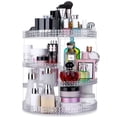 thumbnail image 1 of Organizador de maquillaje Awenia, giratorio 360 grados, 7 capas, transparente, 1 of 9