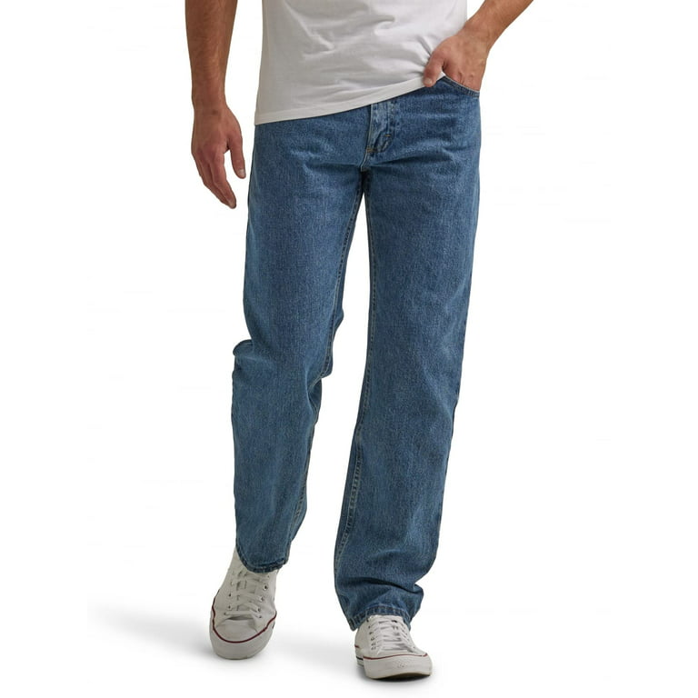 skak godkende Glæd dig Wrangler Authentics Men's Classic 5-Pocket Regular Fit Cotton Jean, Vintage  Blue Grey, 36W x 36L - Walmart.com