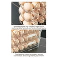 thumbnail image 4 of Automatic Rolling Egg Organizer, Slide-Type Egg Roller and Egg Rack for Refrigerator Side Doors, Household Egg Storage Box and Egg Timer, Space-Saving Egg Carton that Holds Eggs Securely, 13*8*6in, B, 4 of 6
