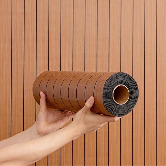 1 roll of decorative 3D wall panels, measuring 15.75x118.11 inches (12.92 square feet), wall decoration panels, Self Adhesive Waterproof Adhesive