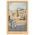 thumbnail image 2 of Rachael Robinson Elmer 13x18 Black Ornate Wood Framed Double Matted Museum Art Print Titled - New York Public Library (1914), 2 of 5