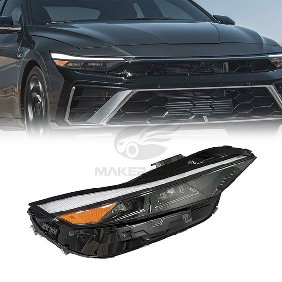 Right Passenger Side LED Headlight Fits For Hyundai Elantra 2024-2025