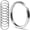 10 large sizes, variant on 316 Stainless Steel Key Ring Set, Marine Grade Rustproof Flat Split Rings, DIY Craft Accessories for Keys