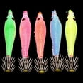 thumbnail image 5 of ZPAQI 5pcs Squid Jig Hooks Artificial Luminous Squid Cuttlefish Sleeve Lures Hook, 5 of 20