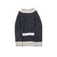 thumbnail image 4 of Vibrant Life Halloween Sweater for Dogs, Cable Knit, Navy, Extra Large, 4 of 8