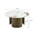 thumbnail image 3 of Manhattan Comfort Monica Ensemble Moderne de 2 Pcs Table Basse et Table d'Appoint en Or, 3 of 16