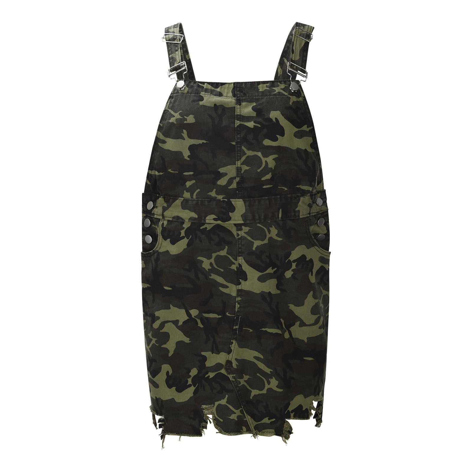 Womens Dresses Camo Dungaree Dress Boohoo ME