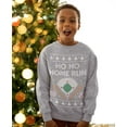 thumbnail image 3 of Tstars Boys and Girls Ugly Christmas Sweatshirt for Baseball Fans - Ho Ho Home Run Holiday, 3 of 6