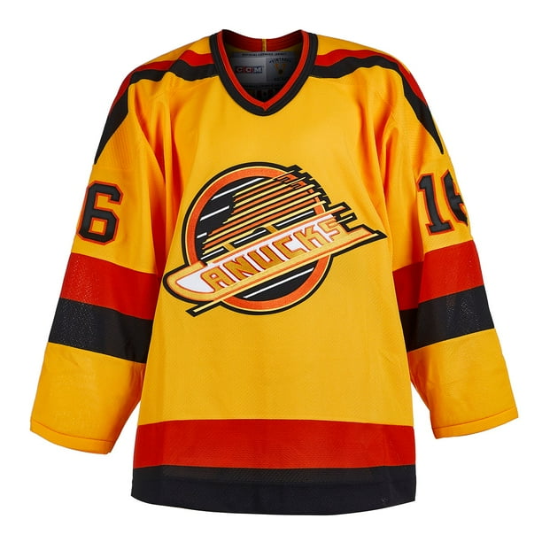 Trevor Linden Vancouver Canucks Signed Rookie Stats Vintage CCM