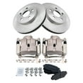 thumbnail image 2 of TRQ Front Brake Pad & Rotor Kit Brake Caliper Brake Pads Brake Rotor Semi-Metallic Vented Fits Select 2016-2018 Toyota Prius 2018 Prius Prime, 2 of 6