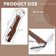 thumbnail image 2 of Set Of 8 Groomsmen Bottle Opener Best Man Groom Bottle Opener Corkscrew And Multi Tool Groomsmen Gifts Wooden Wine Beer Bottle Opener For Proposal Bac, 2 of 5