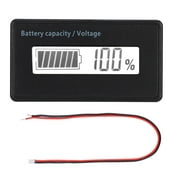 KAUU Gy-6GH PCB HTN Waterproof Battery Capacity Monitor Indicator LCD Display 12-84V (White Light)