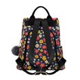 thumbnail image 2 of FORMRS Women's Travel Backpack Purse Anti-Theft Hidden Pockets Casual Shoulder Bag, Small Colorful Flower, 2 of 7