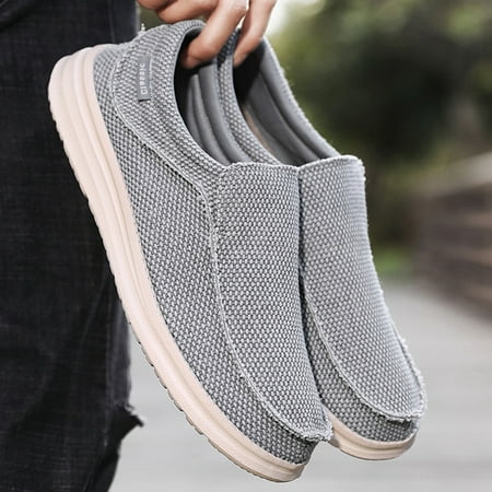 

Men‘s Minimalist Canvas Casual Loafer Shoes Breathable Lightweight Slip On Casual Shoes Men‘s Sneakers Spring And Summer