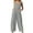 Gray, variant on Women's Cotton Linen Bib Overalls Summer Casual Baggy Sleeveless Button Suspenders Wide Leg Rompers with Pockets