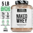 thumbnail image 4 of Naked Nutrition Whey Double Chocolate 5LB - All Natural Grass Fed Whey Protein Powder, Chocolate, and Coconut Sugar - No GMO, No Soy, and Gluten Free, Aid Growth and Recovery - 53 Servings, 4 of 5