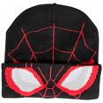 thumbnail image 1 of Spider-Man Miles Morales Costume Pull Down Mask Beanie, 1 of 3