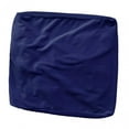 thumbnail image 2 of High Stretch Velvet Square Ottoman Cover Elastic Bottom for Living Room Washable Navy, 2 of 8
