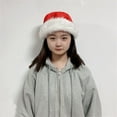 thumbnail image 6 of Phenas Christmas Santa Hats 4 Pcs Family Pack,Unisex Red Plush Small and Large Santa Hat, 6 of 6