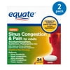 (2 pack) (2 Pack) Equate Severe Sinus Congestion & Pain Acetaminophen Caplets, 325 mg, 24 Ct
