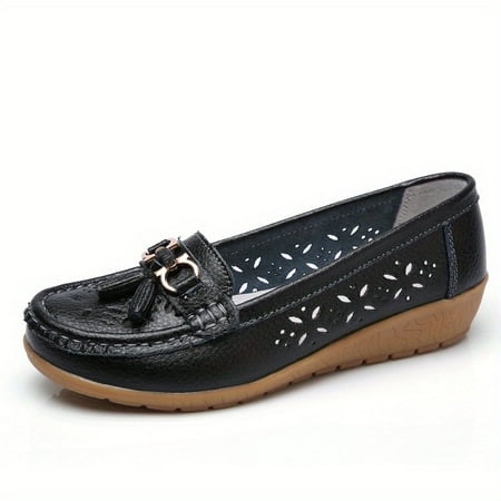 

Women s Wedge Heeled Casual Shoes Low Top Round Toe Solid Color Breathable Shoes Women s Slip-on Footwear