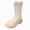 A23-Beige, variant on Fall and Winter Boots for Girls Toddler Mid Calf Boots Flat Thick Bottom Warm Boots