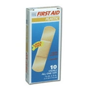 First-Aid Plastic Strips 3/4 Inches X 3 Inches - 10
